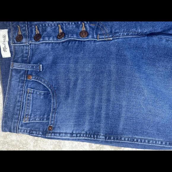 Madewell TENCEL medium wash 10" High-Rise button-front skinny jeans Size 28 - Picture 4 of 9